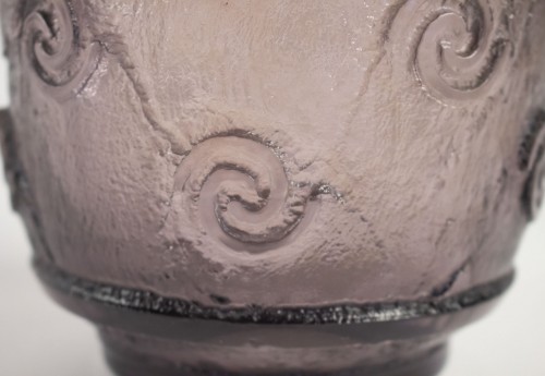 Verrerie, Cristallerie  - Daum Vase Art Déco Améthyste