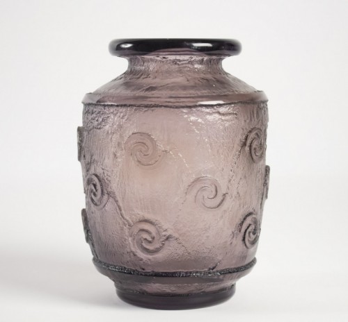 Daum Vase Art Déco Améthyste - 