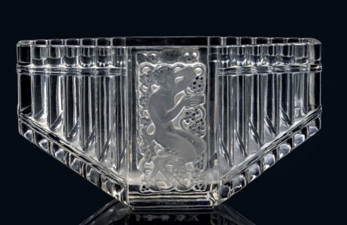 René Lalique - Vase "PAN" - Verrerie, Cristallerie Style 
