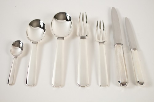 Jean Puiforcat "Bayonne" Flatware Part Service, circa 1924 92 pieces - 