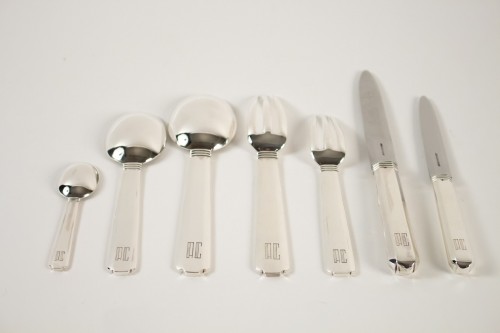 Antiquités - Jean Puiforcat &quot;Bayonne&quot; Flatware Part Service, circa 1924 92 pieces