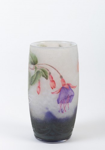 Daum Nancy - Vase "fushias" - Verrerie, Cristallerie Style 