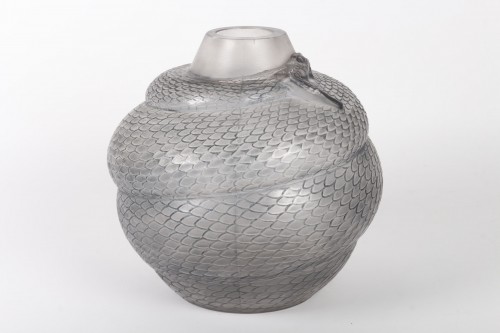 René Lalique - Vase "Serpent" - Verrerie, Cristallerie Style 