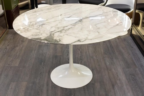 Knoll & Eero Saarinen -- Table  Tulip marbre Calacatta - Mobilier Style 