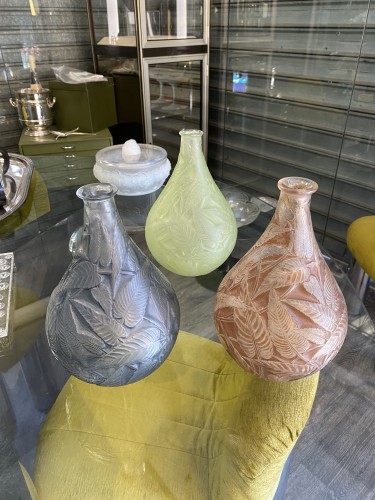 René LALIQUE - &quot;Sauge&quot; glass vase 1923 - Glass & Crystal Style 