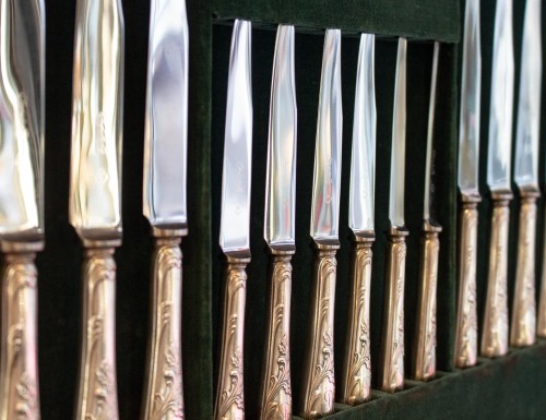 silverware & tableware  - CHRISTOFLE - Modèle Marly - ménagère en métal argenté 135 pièces