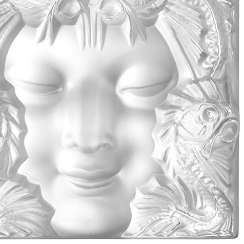 XXe siècle - Lalique France - «Masque de femme» Motif décoratif