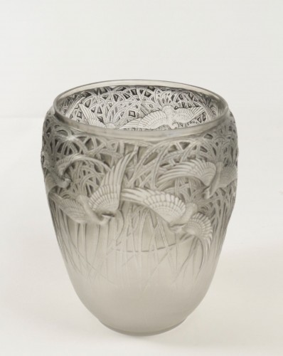 René Lalique - “Egrets” Vase 1931 - Glass & Crystal Style 