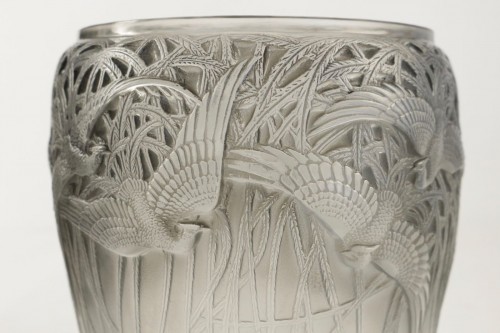 Glass & Crystal  - René Lalique - “Egrets” Vase 1931