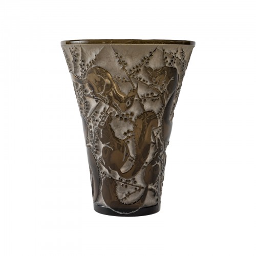 René Lalique -  «Sénart» Vase - Glass & Crystal Style 