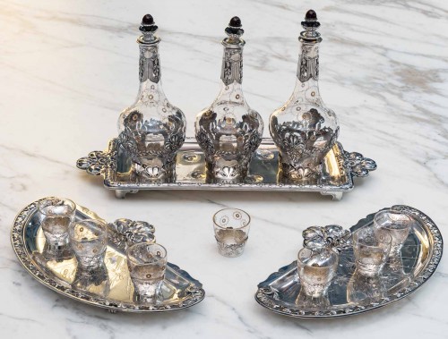 Lucien Bonvallet and Cardeilhac - Silver liquor service - silverware & tableware Style Art nouveau