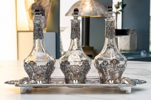 silverware & tableware  - Lucien Bonvallet and Cardeilhac - Silver liquor service