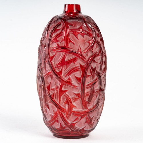 René Lalique 1921 - Vase « Ronce » - Verrerie, Cristallerie Style 