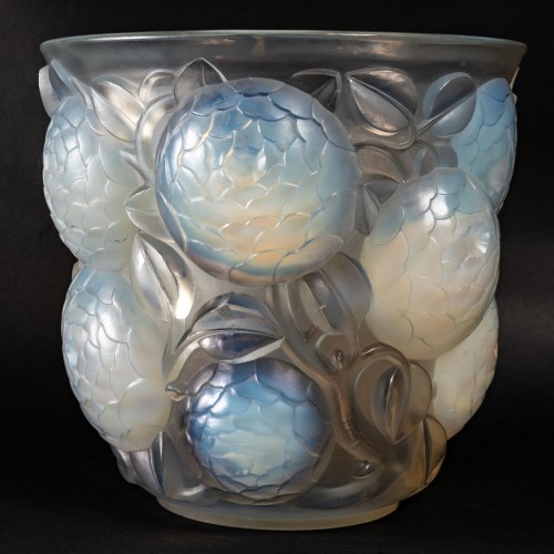 René lalique (1860-1945) - Vase "Oran" dit aussi "Gros Dahlias" - Verrerie, Cristallerie Style 