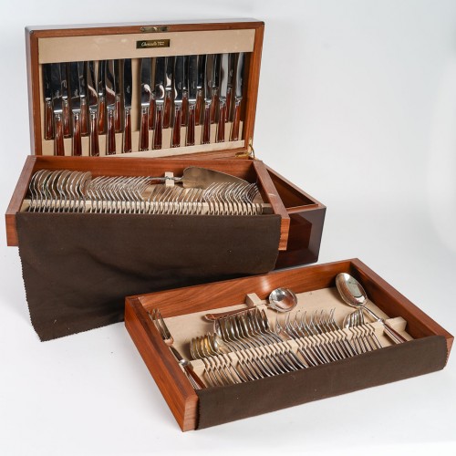 Cutlery set &quot;Talisman sienna&quot; 112 pieces - Antique Silver Style 