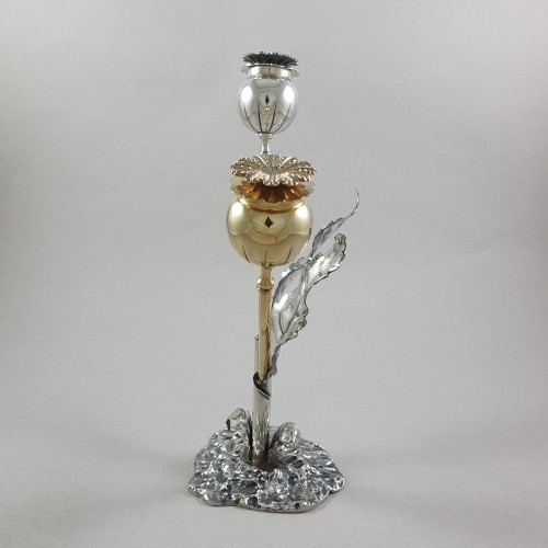 Buccellati - Salt And Pepper Shaker In Sterling Silver And Gilt - silverware & tableware Style 
