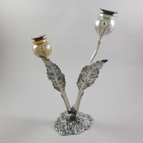 silverware & tableware  - Buccellati - Salt And Pepper Shaker In Sterling Silver And Gilt