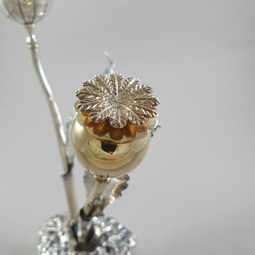 Buccellati - Salt And Pepper Shaker In Sterling Silver And Gilt - 