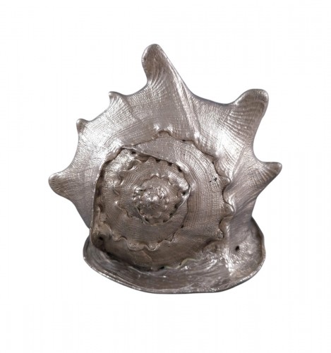 Buccellati - Coquillage monté en argent massif