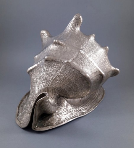 XXe siècle - Buccellati - Coquillage monté en argent massif