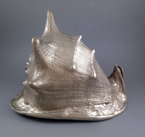 Antiquités - Buccellati - Coquillage monté en argent massif