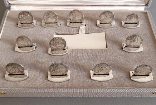Antiquités - Hermès - 12 Sterling Silver Place Card Holders