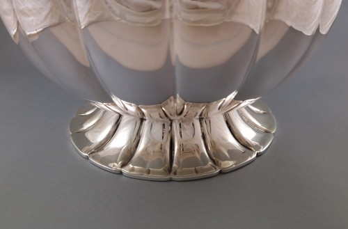 Large Sterling Silver Baluster Vase - 