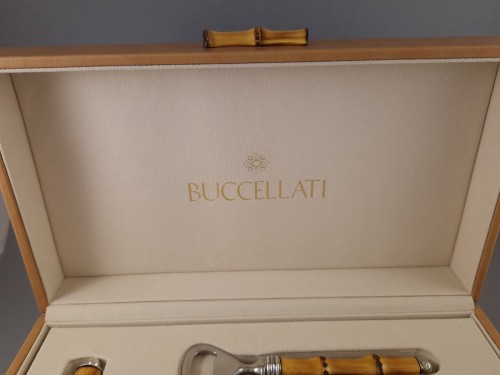 silverware & tableware  - Sterling silver and bamboo bar set by Maison Buccellati – Thaiti model