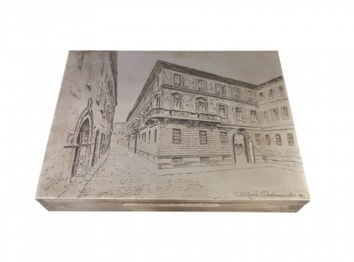 Buccellati Sterling Silver engraved box