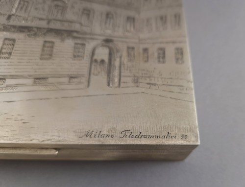 Buccellati Sterling Silver engraved box - 