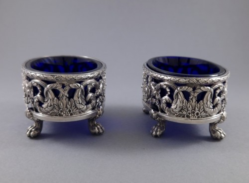 silverware & tableware  - 18th-century Sterling Silver Salt Cellars