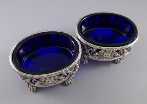  - 18th-century Sterling Silver Salt Cellars