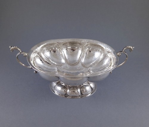 Argenterie et Arts de la table  - Coupe à alcool en argent massif Hollande 1685 
