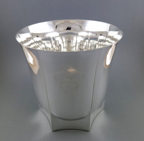 Argenterie et Arts de la table  - Jean E Puiforcat - Seau à champagne en argent massif