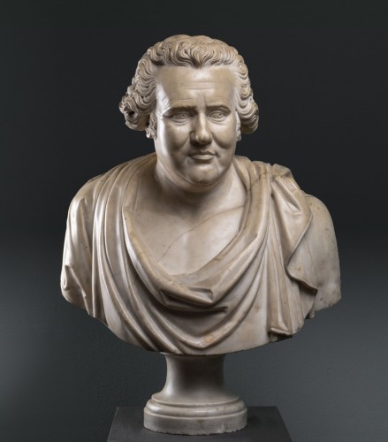 Sculpture Sculpture en Marbre - Buste d'un gentilhomme en marbre de carrare