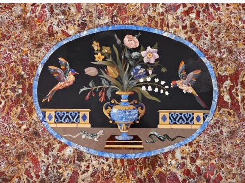 Plateau en pietre dure