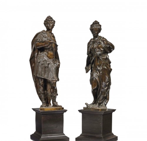 Paire de figures allégoriques en bronze, Tiziano Aspetti (1559  - 1606)