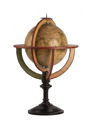 Globe terrestre de table, Félix Delamarche Paris 1827