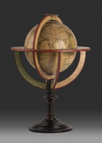 Globe terrestre de table, Félix Delamarche Paris 1827 - Allemandi Fine Art