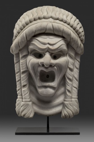 Laughing fountain face  - Sculpture Style Art Déco