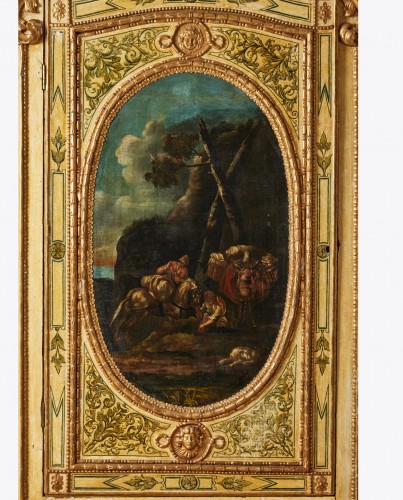 Encoignure italie 18e siècle - Mobilier Style Louis XV