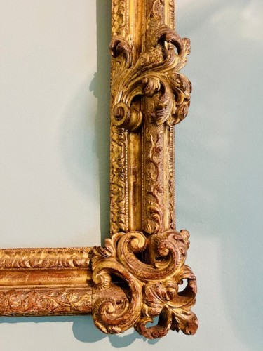 Cadre en bois sculpté et doré - Objet de décoration Style Louis XIV