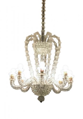 Mouth-blown cristal chandelier 