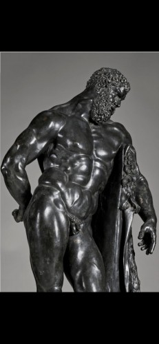 Hercule Farnèse, Sabatino de Angelis Fonderie Naples 1903 - Sculpture Style Art nouveau