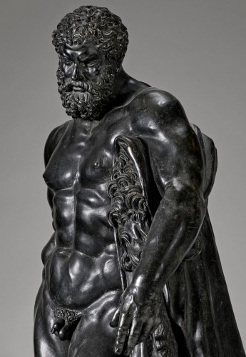 Sculpture Sculpture en Bronze - Hercule Farnèse, Sabatino de Angelis Fonderie Naples 1903