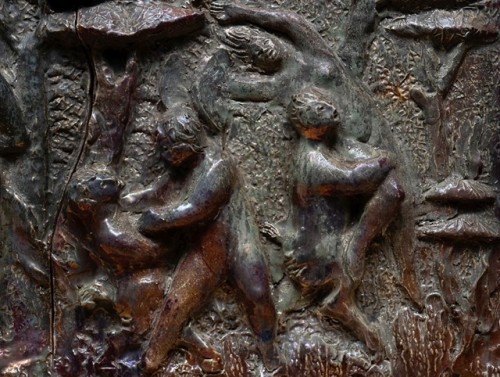 Céramiques, Porcelaines  - Bas-relief en céramique, Angelo Biancini (1911-1988)