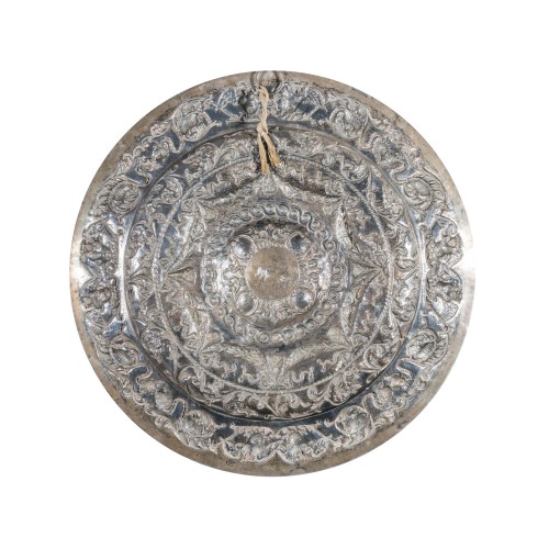 Large silver parade plate, Rome 18th century - silverware & tableware Style Louis XVI