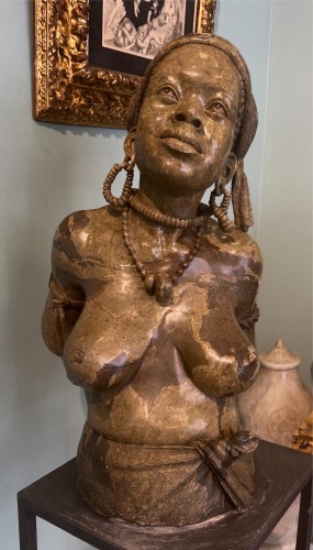 Antiquités - Sculture en marbre steatite