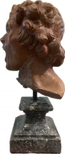 Sculpture  - Terracotta sculpture depicting the Damned Soul