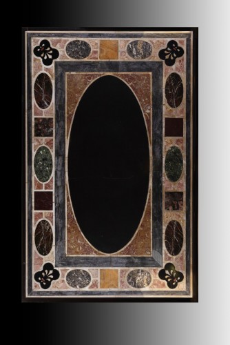 Marble top inlaid with ancient marbles - Louis XIV